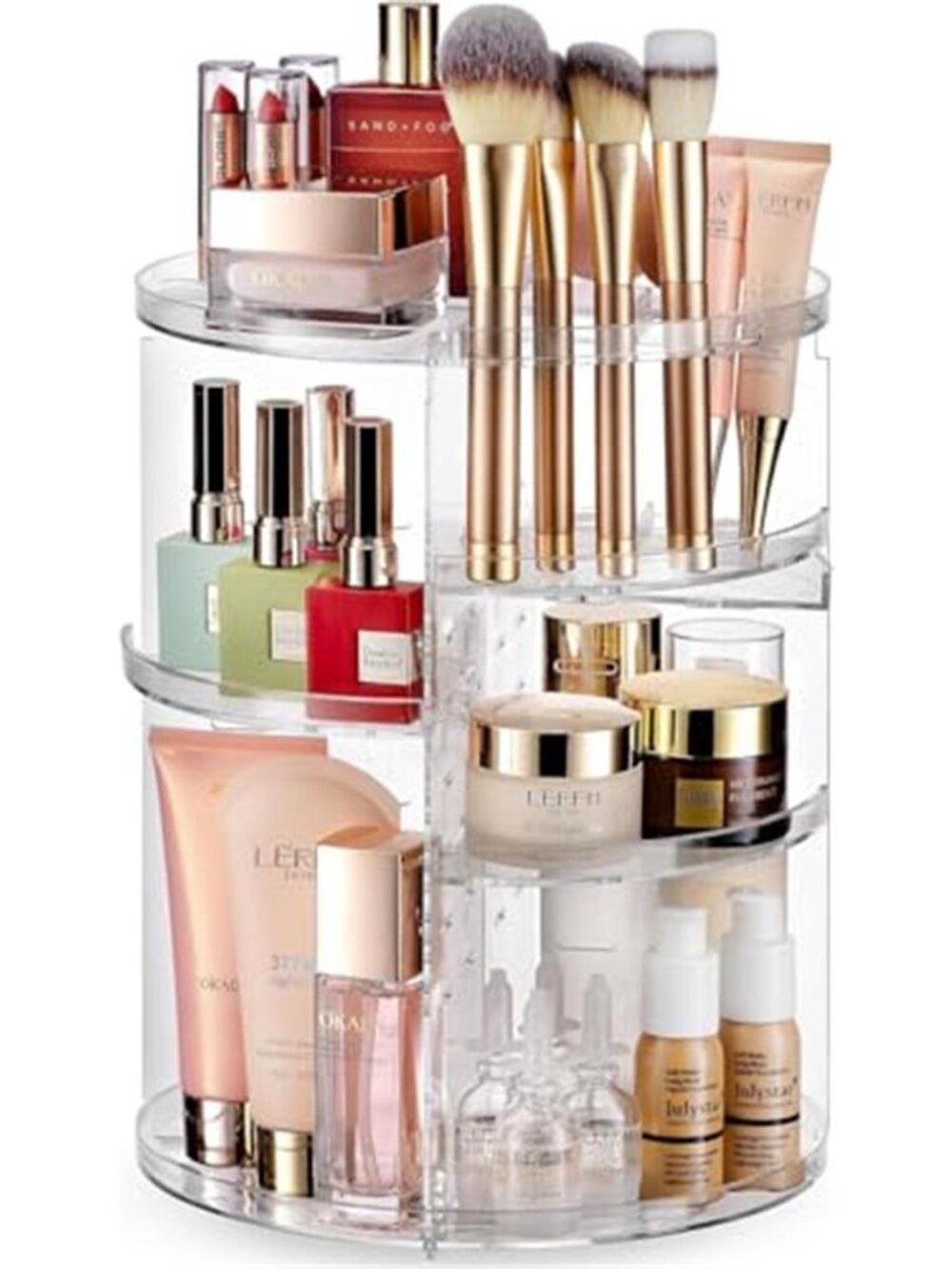 Rotating Makeup Organizer Countertop
